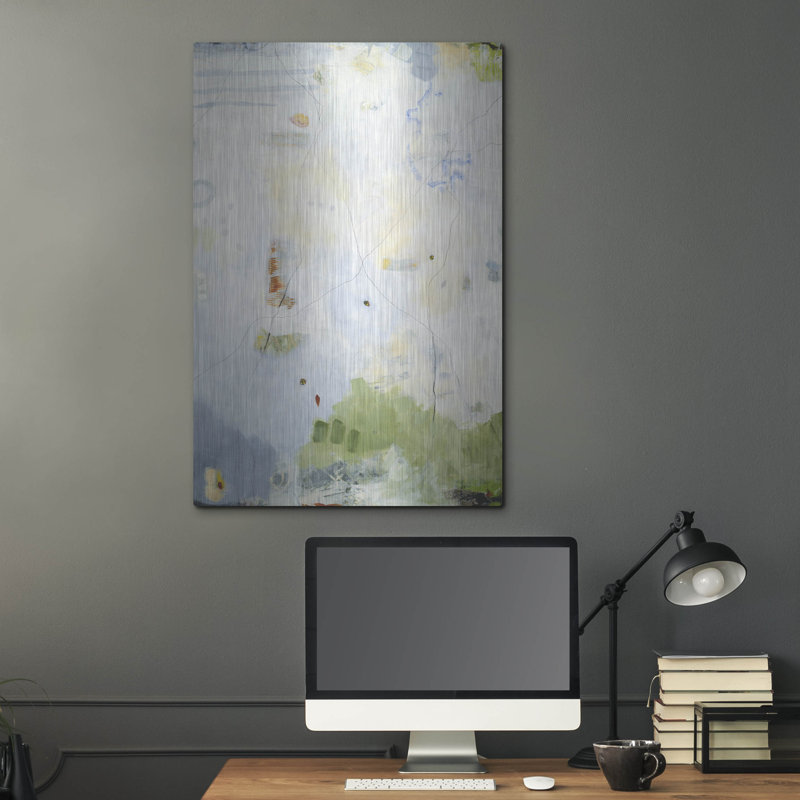 Art mural en métal luxueux «Treasure Map 1» par Jodi Major, 24 po x 36 po, H 36 po x l 24 po