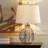 Farmhouse Rustic Resin Table Lamp