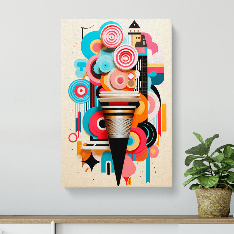 Ice Cream Constructivism - No Frame Print, 76cm H x 50cm W x 3cm D