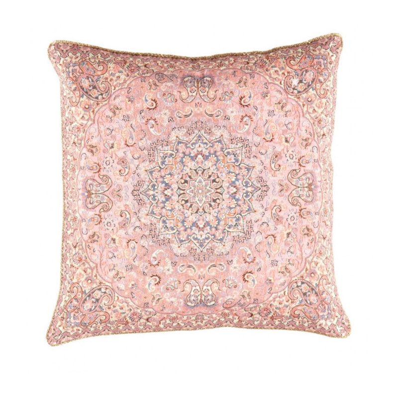 Silk Throw Square Pillow Cover & Insert, Azalea