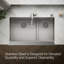 Strive 35.5" x 21.25 Self-Trimming SmartDivide Undermount Double-Bowl Kitchen Sink