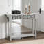 Console Farmhouse avec rangement, table d'entrée étroite à 2 niveaux pour le couloir, salon derrière le canapé, solution pour petits espaces avec un design moderne et une fabrication robuste