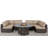 Buendia Wicker Fully Assembled 4 - Person Seating Group with Cushions-1523200209
