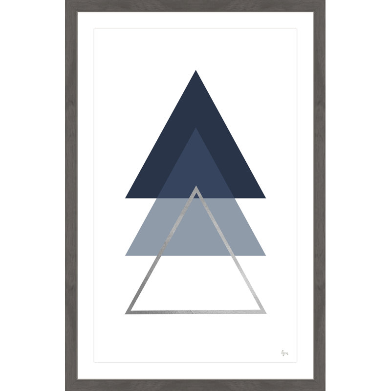 Blue Ascension II - Single Picture Frame Print, 61cm H x 41cm W x 4cm D