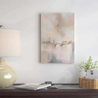 « paris matin brume i », reproduction d’art sur toile tendue