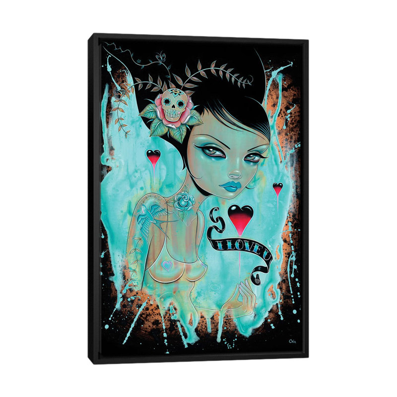 «You Float My Boat», impression sur toile, Toile encadrée noire, H 48 po x l 32 po x P 1,5 po, Pas de tapis