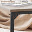 Ensemble de 2 tables de bout en forme de C, tables d'appoint coulissantes sous le canapé, plateaux de télévision pour le salon, la chambre à coucher, les petits espaces, conception robuste et peu encombrante