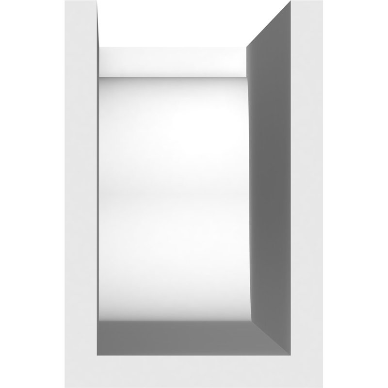 Queue de chevron standard en PVC de qualité architecturale Del Monte, H 6 po x L 4 po x P 36 po