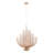 Transitional Gold LED 3 Tier Mesh Chandelier