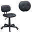 Chaise de bureau pivotante à 360 ° avec base en métal avec coussin amovible, chaise de bureau moderne pour petits espaces, salon, chambre à coucher, coin lecture