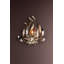 Graffiti 1-Light Silver and Polished Stainless Flush Mount