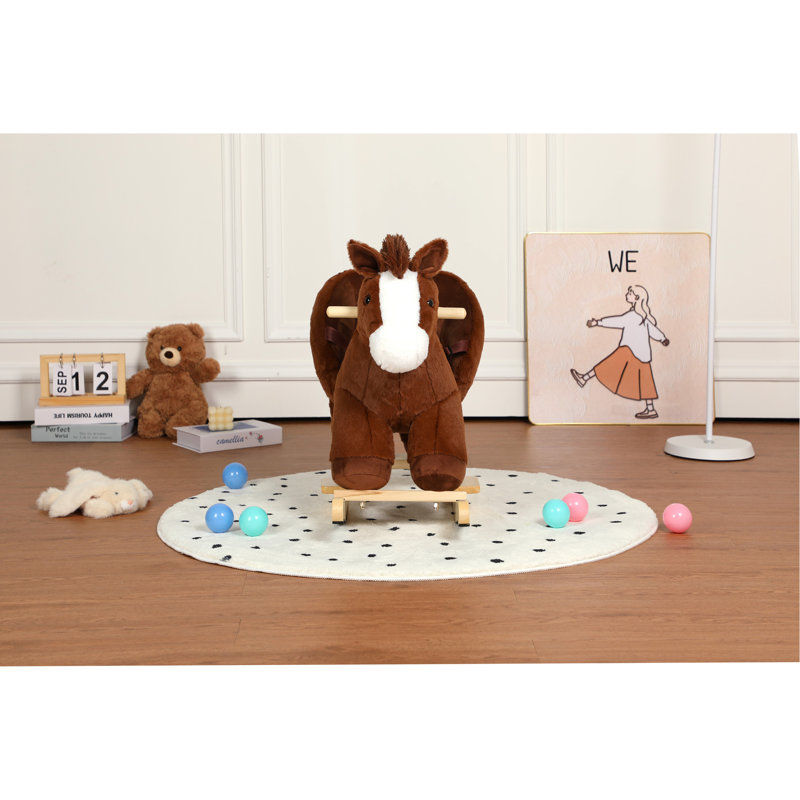 Cheval à bascule pour enfants avec chanson Berceuse