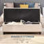 Manda Polyester Upholstered Storage Bench