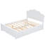 Wood Platm Bed With Headboard And  Trundle