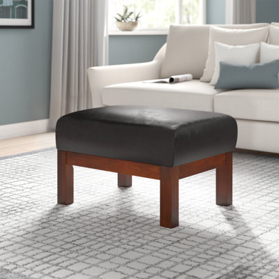Conte Faux Leather Ottoman