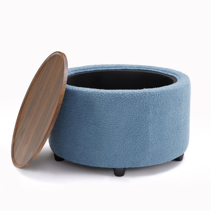Table basse ronde, Bleu