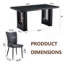 Ensemble de table et de chaises 7 pièces, ensemble de table de salle à manger élégant, une table de salle à manger avec 6 chaises-276791204