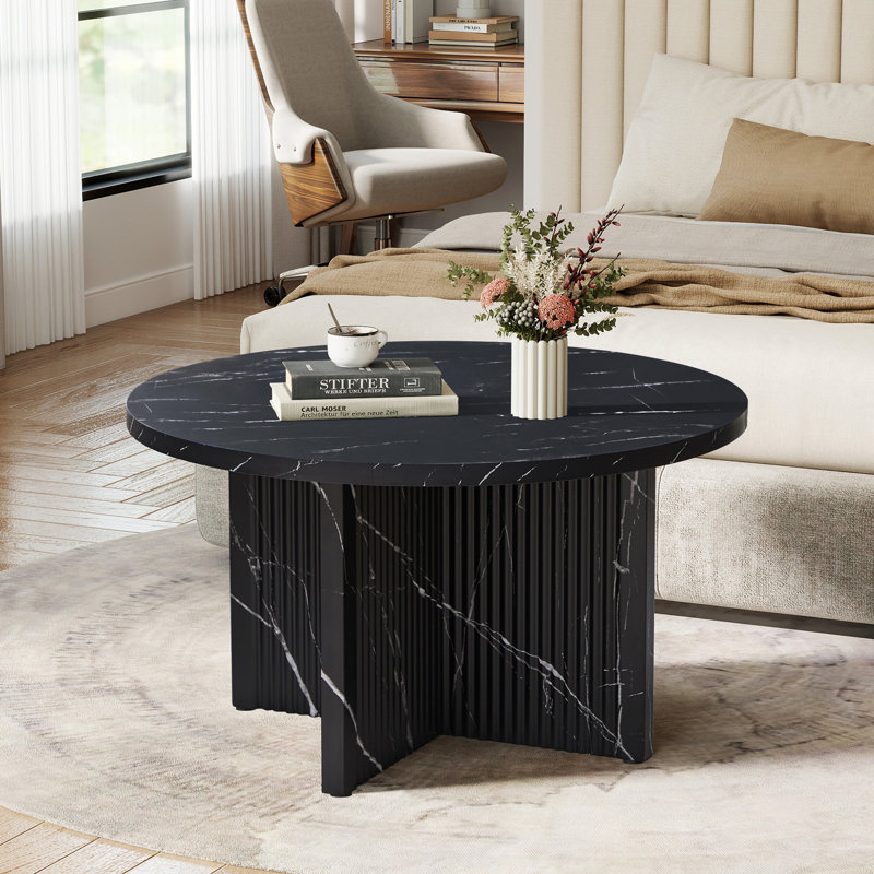 Table basse Marble, Noir
