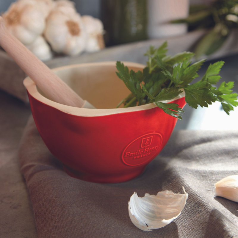 Burgundy Mortar And Pestle