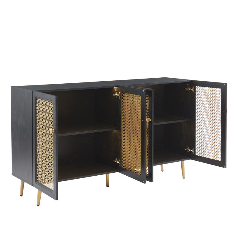 Buffet 61,7 po Bestham, Noir