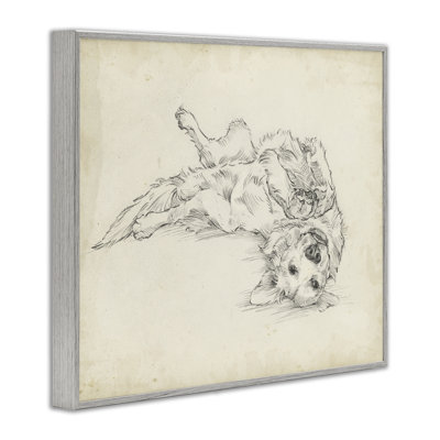 Esquisse de chiot ludique, dessin par Ethan Harper