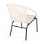 Ensemble de 2 chaises d'extérieur en osier Java, avec structure en fer, pour une assise confortable et élégante