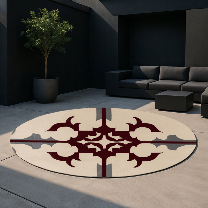 Kinetic Unity Indoor And Outdoor Area Rug, Round 5'