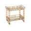 Odeon Metal Bar Cart with Wheels