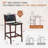 Bochini Counter Stool with Solid Wood Frame-1173383114-1173383118