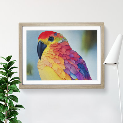 Sparkling Watercolour Bird - Framed Print