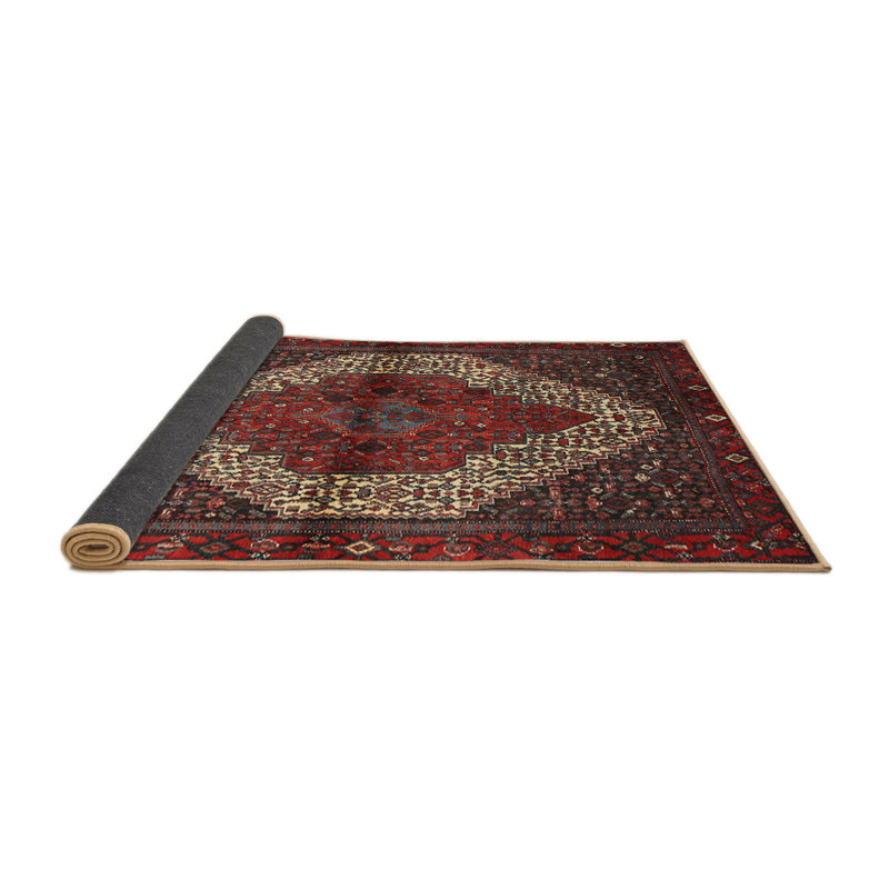 Tapis rouge à motif sud-ouest, Rond 6 pi