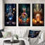 «Retro Perfume Bottle Exquis Design», 3 pièces sur toile-174507126-174507133