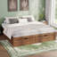 Lit plateforme avec 6 tiroirs de rangement, lit de rangement en bois de pin-767492578-767492604