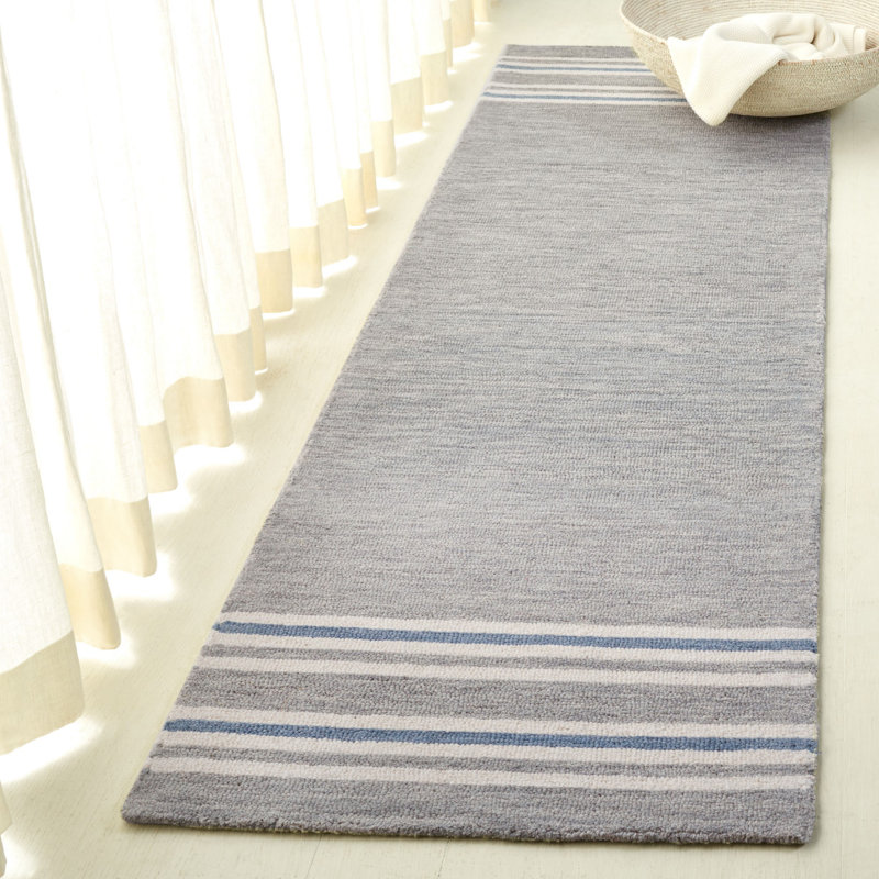 Lauren Ralph Lauren Hand Tufted Wool Pile Striped Rug, Square 6'