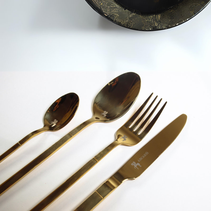 Ensemble de couverts 24 pièces Ambrosia Compliment Prima, Or