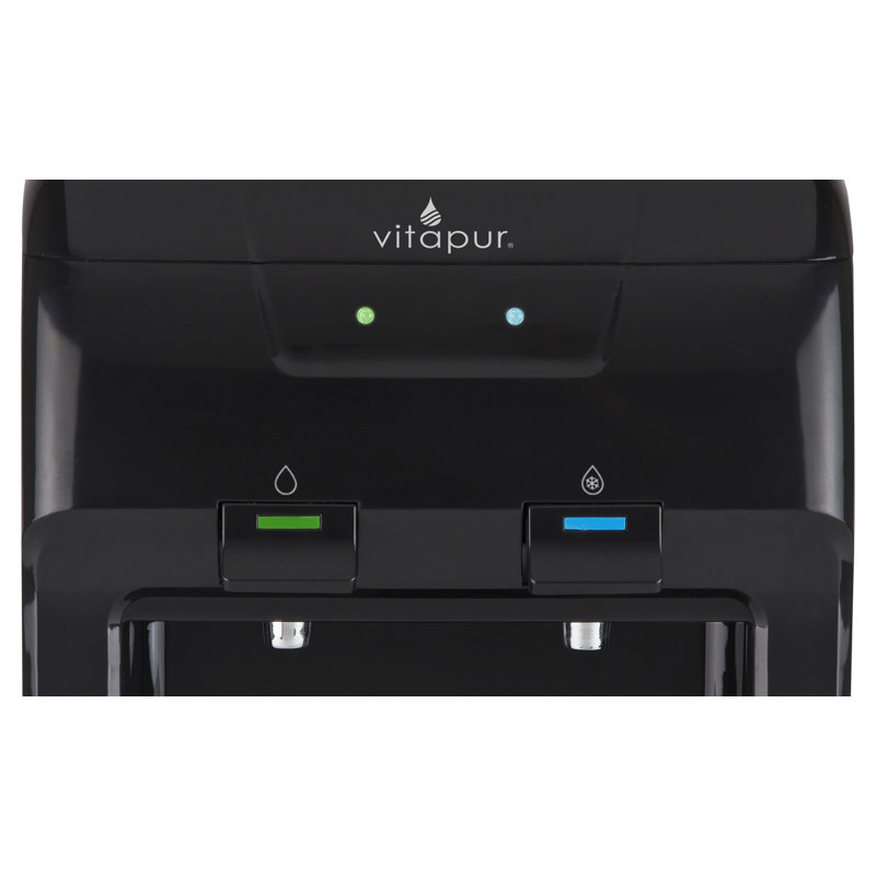 Vitapur Black Countertop Room and Cold Water Dispenser