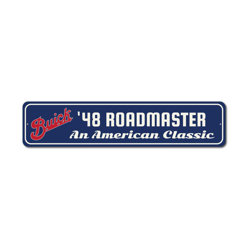 Plaque en aluminium American Classic Roadmaster, H 4 po x l 18 po x P 0,04 po