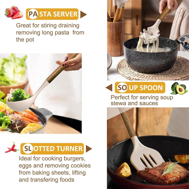 Belfry Kitchen Celik 8 Utensil Set