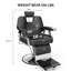 Fauteuil de coiffeur inclinable hydraulique professionnel