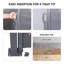 Écran d'intimité rétractable - et imperméable, gris foncé pour séparateur de patio gris-1042397394
