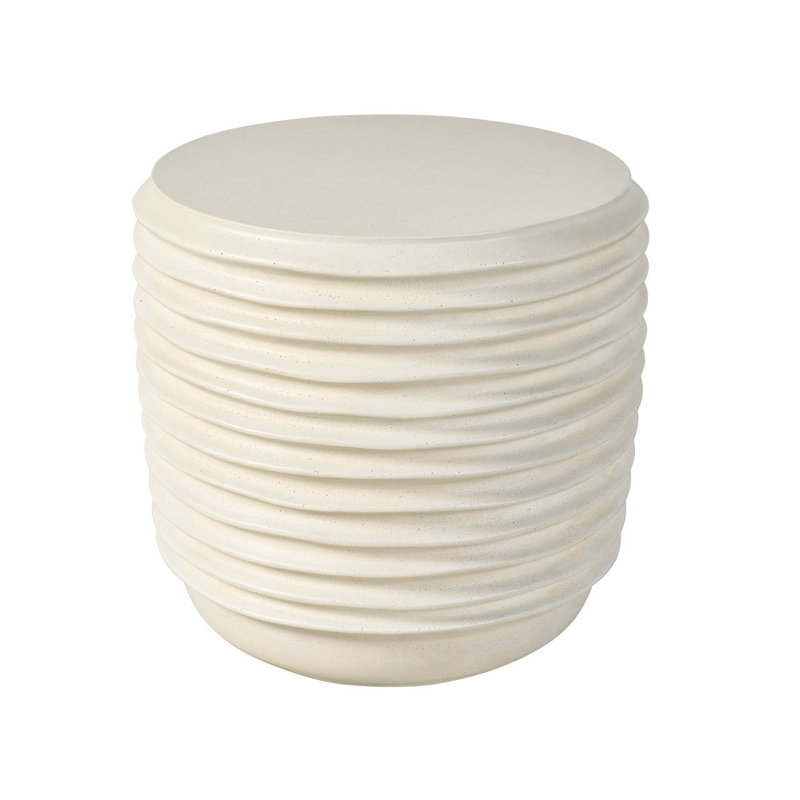 Dwell Charcoal Side Table, Ivory