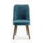 Chaise parsons rembourrée en velours Ackley-1125912042