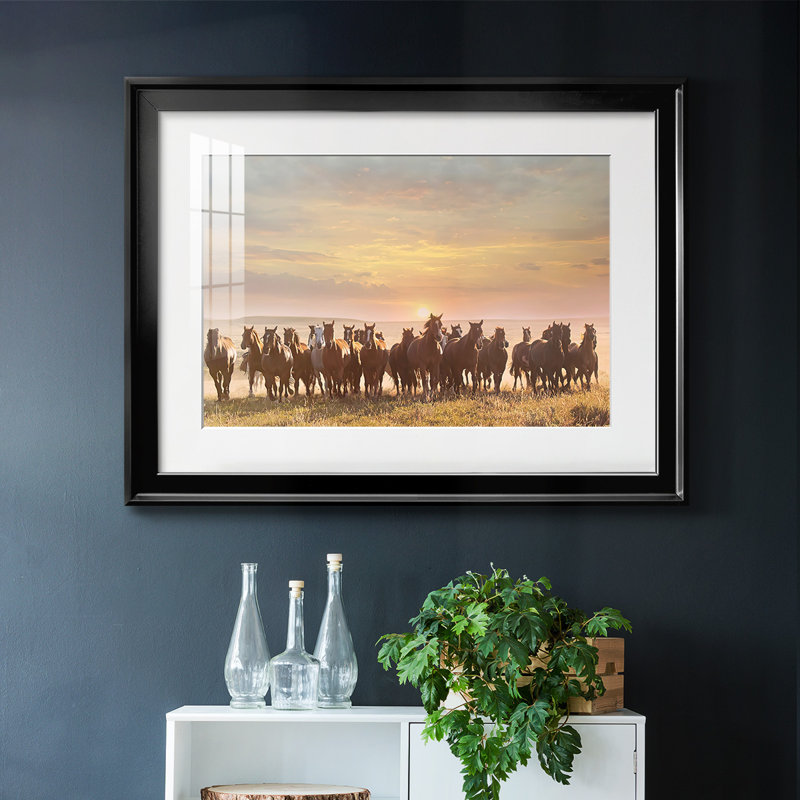 Horse Motion I, Noir, H 27 po x l 39 po x P 1,5 po