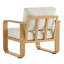 Fauteuil club d'extérieur en aluminium avec coussins-1176461685