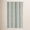 Long Slade Indigo Hand-Woven Striped Cotton Rug