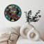 Horloge murale en bois 10 po, mouvement silencieux, à piles (piles AA non incluses), décor artistique, parfait pour les décorations