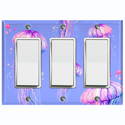 Mowbrou Butterfly 4 Gang Toggle Light Switch Cover Decorative Plastic Wall ... | UK