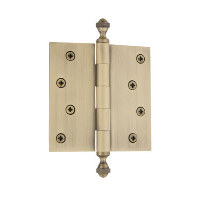 4'' x 4'' Brass Butt Bearing Hinge
