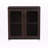 Guillaumette Dark Brown Sideboard with Two Glass Doors, 31.09'' H X 32.69'' W X 15.54'' D
