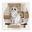 Art mural rétro sur toile, "Collage Cat" par Nancy Overton-1396171165
